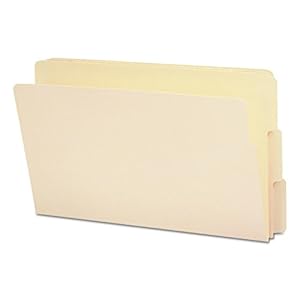 Smead End Tab File Folder, Shelf-Master Reinforced 1/3-Cut Tab, Legal Size, Manila, 100 per Box (27134)