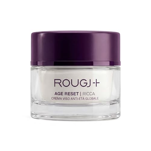 AGE RESET Crema Viso Anti-Età 50 ml Rougj – Crema Viso Antirughe Giorno Notte Trattamento Rimpolpante Idratante con Texture Fondente e Vellutata a Rapido Assorbimento Formula Day Night - Made in Italy