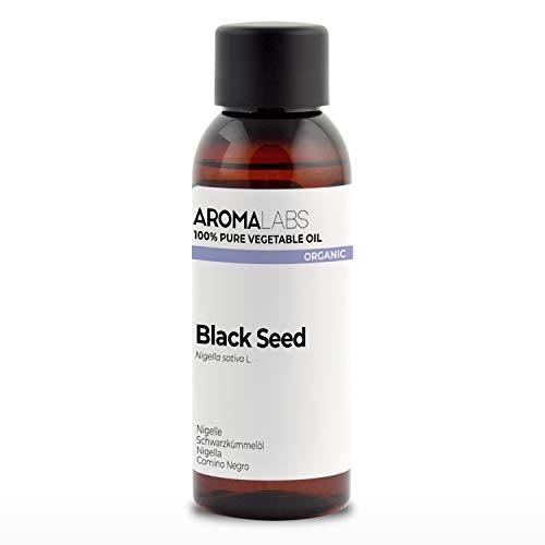 Aroma Labs - Comino Negro - Aceite Vegetal Orgánico - Virgen y Certificado AB - 50 mL
