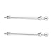 Rev-A-Shelf Designer Series 13.80 Inch Metal Adjustable Closet Rod (2 Pack)