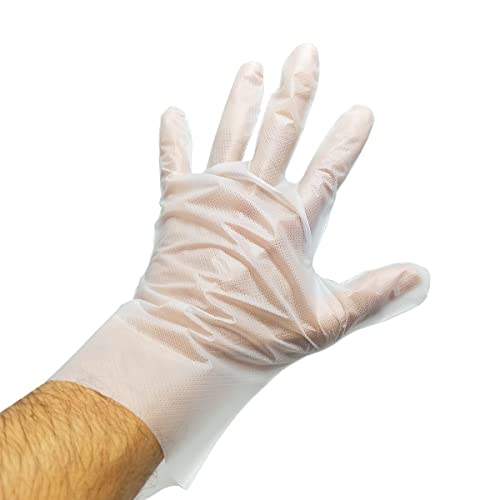 Luva de TPE tipo viniflex Descarpack G sem pó Transparente - Caixa com 100 Unidades