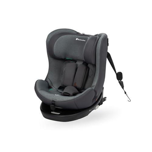 Bebeconfort EvolveFix i-Size Seggiolino Auto 0-36 kg, 360 girevole, 0-12 anni, 40-150 cm, Isofix, Reclinabile 5 posizioni, Regolabile in Altezza, Top Tether, Tessuti Traspiranti, Colorato di Grafite