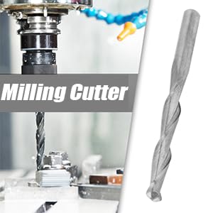 Image of 10PCS Carbide Single Flute Cutter End Mills, 2 Flute Spiral Router Bit, Milling Cutter Carving Tool for Wood CNC End Mill 3.175 x 22mm