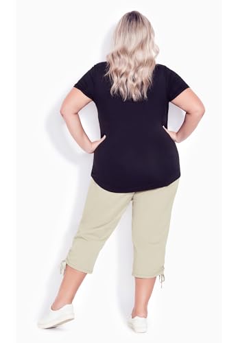 Women's Plus Size Cotton Cinch Capri2
