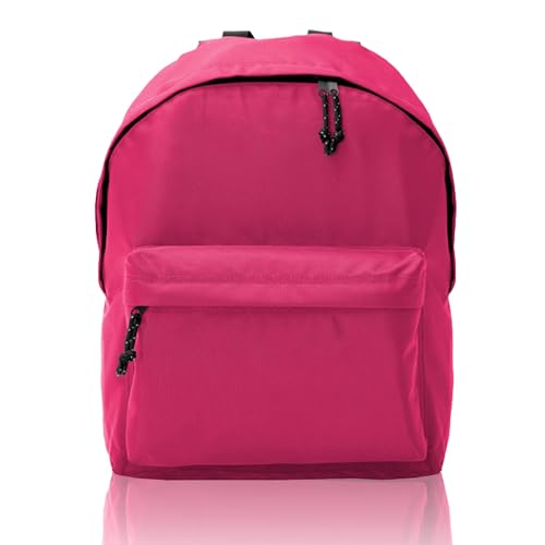 CHEFINLUX Mochila Escolar Adolescente | Mochila Instituto y Colegio | Estilo Juvenil y Moderno | Mochila para Libros y Portátil | Espaciosa con Compartimento para Ordenador y Accesorios (Rosa)