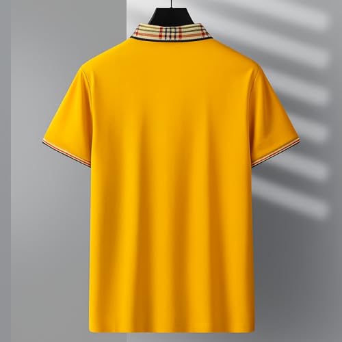Image of TAGAS Mens Polo T-Shirt || Men's Color Block Polo Tshirt | Short Sleeve Casual Pullover with Collar |Casual Wear for Men | Mens Regular FIT T-Shirts