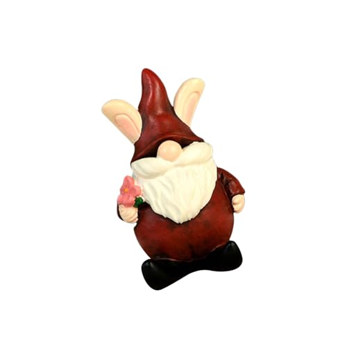 Xanorrg Elfes De Noël Figurine du Père Noël pour Festival Decor Decors Resins Gnomes Ornement Miniature Aquariums Fishtanks Décoration Bureau Affichage Elfe Figurine