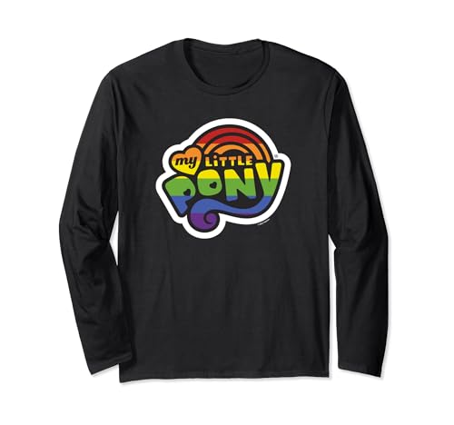 T-shirt My Little Pony manches longues coton imprimé arc-en-ciel vêtement femme et ado