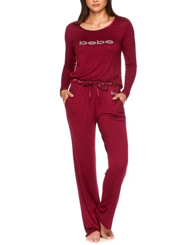 Opiniones de Camisas de pijama para Bebé más recomendados. 47 Bebe - Conjunto de pijama y camisa de manga larga para mujer, rojo ciruela (Red Plum), Large