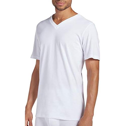 Jockey 3-pk. Classics V-Neck T-Shirts + Bonus Tee,White,Large