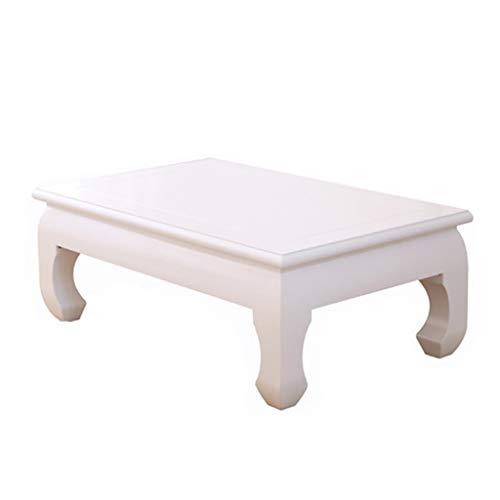 Mini table basse blanche en bois pour aménager les petits espaces