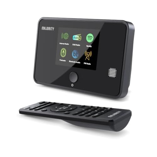 Tuner Internetradio WLAN | DAB+ Adapter Bluetooth | Streamer Hifi Spotify Connect | Digitalradio Stereo Receiver | Aktive Lautsprecher Erforderlich- Nicht Im Lieferumfang Enthalten | MAJORITY Robinson