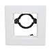 Capri Lighting R451W 4" Adjustable Square Trim Recessed Ceiling Trim With White Baffle, White