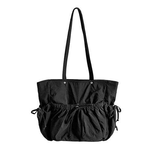 Sac à main nylon grande capacité style coréen plissé multipoche femme
