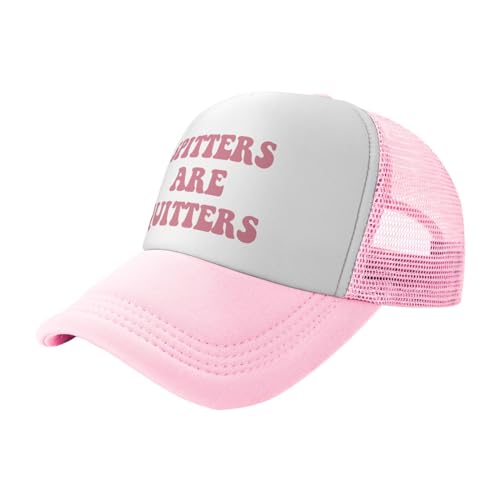 Image of You Find It Offensive? I Find It Funny Trucker Hats for Women Pink Men Funny Slogan Pink Hats for Men