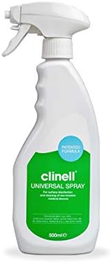 Clinell Universal Cleaning and Disinfectant Spray for Surfaces - Anti-Bacterial, Kills 99.99% of Germs, Effective from 30 Seconds - 12 x 500 ml Bottles