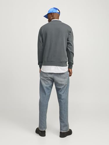 JACK & JONES Herren Jorvesterbro Sweat Crew Neck Noos 12241694,Iron Gate,XS – Ansicht 3