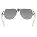 Versace VE 2225 100287 Gold Metal Aviator Sunglasses Grey Lens