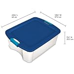 Sterilite Latch and Carry, Plastic Storage Bins w/Lids, 12 Gallon, 12-Pack - Image 3