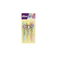 Stitch Gel Pen Set of 3 | Gel Pens with Figure Clip for Children | Colourful Stationery for School and Leisure | Ideal as a Gift | From 3 Years | Crafts Painting Writing Learning