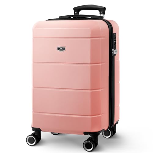 LUGG 20 Inch Jetset Lightweight Travel Cabin Bag Carry On Approved Suitcase ABS Shell Protection Water Resistant & Safe Locking System Easyjet overheadLuggage 55x35x23cm