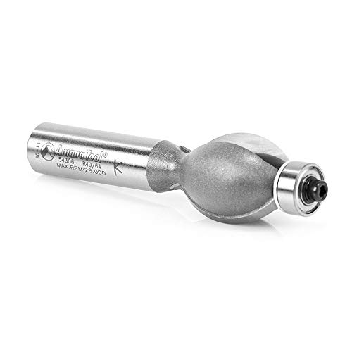 Miniatura 4 de Amana Tool - 54306 Borde con punta de carburo de 34 de radio x 78 de diámetro x 1" 2 vástago