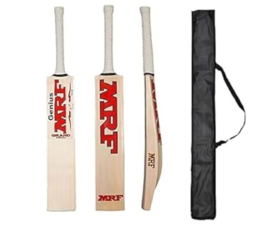 Pro Play Popular Willow Cricket Bat Full Size Light Weight with Bat Cover forRubber Ball | Tennis Ball | Plastic Ball (P_MRF)