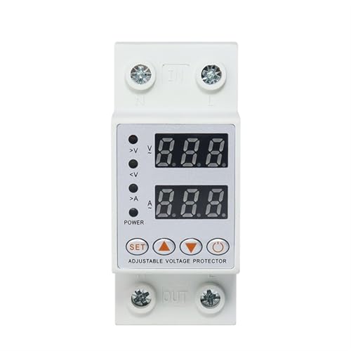 Relais de protection de tension réglable 63A double affichage contre les surcharges 220V