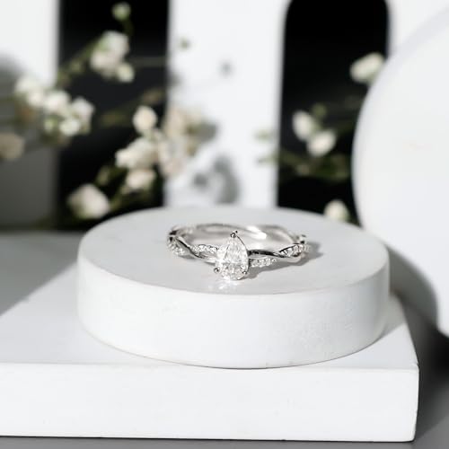 Certified Lab Grown Diamond 5X7mm Pear Engagement Ring, Ef-Vs Quality, Diamond Solitaire Ring - Ready To Gift3