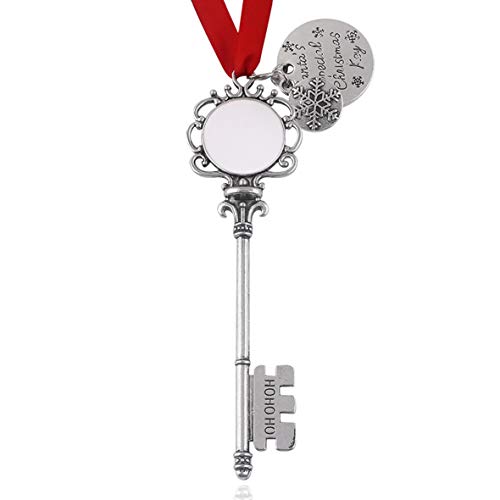 Preisvergleich Produktbild Celerhuak Schlüsselbund Weihnachten Schneeflocke Schlüsselbund Band Quaste Magic Key Anhänger Weihnachtsdekoration Schneeflocke Schlüsselbund Anhänger