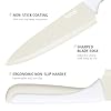 hecef 15 Pieces Kitchen Knife Set with Built-in Sharpening Wooden Block, Dishwasher Safe, High Carbon Stainless Steel Knife Block Set with Steak Knives, Kitchen Scissors, Cream White