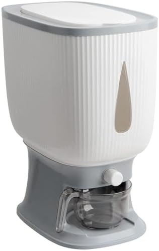 Ceramic Rice Dispenser Storage Container - 4KG Capacity, Airtight Lid With Silicone Seal, Chinese Retro Style With Tassels