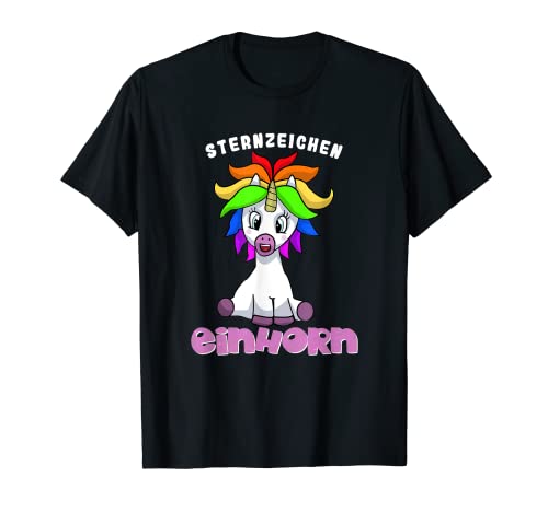 Signo del zodiaco unicornio divertido divertido divertido cuento de hadas dulce idea de regalo Camiseta