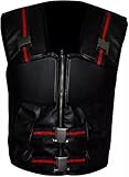 Stylish Leather Combat Vest for Men – Blade Trinity Halloween Costume (L)
