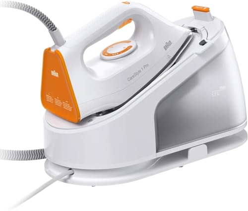 Braun CareStyle 1 Pro IS 1511 WH Centrale vapeur avec technologie FreeGlide 3D, vapeur verticale, fonction anti-gouttes, réservoir d'eau 1,7 l, 5,5 bar, 360...