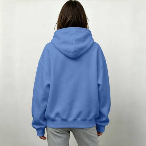 moolBeko Funnel Neck Hoodie Women Fleece Oversized Mock Neck Sweatshirt - image 5