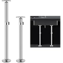 Undermount Sink Brackets, Stainless Steel Undermount Sink Support, 17.7-31.1" Adjustable Support Pole, Undermount Sink Repair Kit for Kitchen, Bathroom 2 Pack