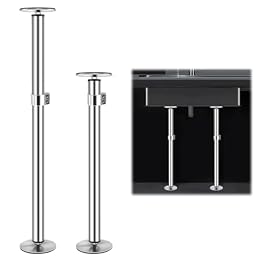 Snowtaros Undermount Sink Brackets, Stainless Steel, 2 Pack