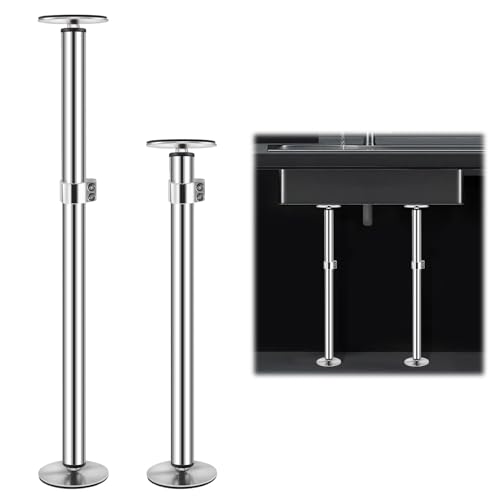 Snowtaros Undermount Sink Brackets, Stainless Steel Undermount Sink Support, 17.7“-31.1'...