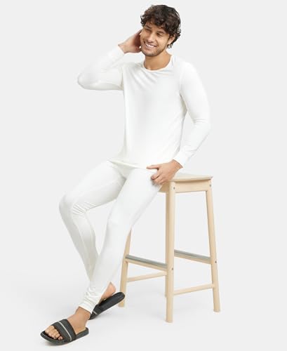Image of Jockey 2604 Men's Soft Touch Microfiber Elastane Stretch Full Sleeve Thermal Undershirt with Stay Warm Technology