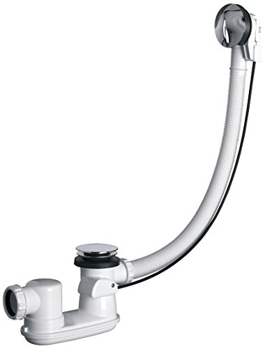 Preisvergleich Produktbild valentin 1181352 V5820 wannenabfluss Automatische Kabel Drive Badewanne Abfluss verstellbar mit schwenkbarem Auslauf und Dichtung Autofix