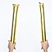 Kisangel 20pcs Round Head Boom Sticks, Aluminum Foil Thunder Sticks, Inflatable Noise Makers for Football Soccer Events Cheering Party Accessories