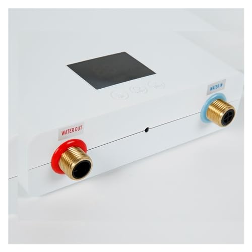Natychmiastowy podgrzewacz wody, Natychmiastowy Podgrzewacz Wody Łazienka Kuchnia Elektryczny Do Montażu Na Ścianie Wyświetlacz Temperatury LCD Z Em(Nero,110 3500W)