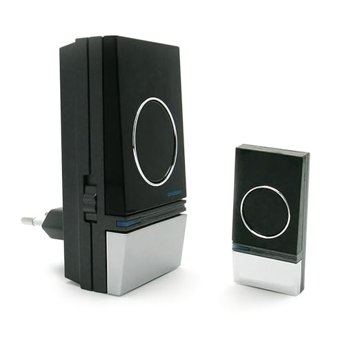 Avidsen 102326 Nielsen 100 m Plug-In Wireless Door Chime with 32 Chimes High Gloss Black by Avidsen