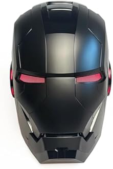 Iron Helmet MK5 Black 1:1 Cosplay Mask Electronic, LED Eyes, Voice, Touch & Remote Control, for Adult Role-Playing Helmet Gift