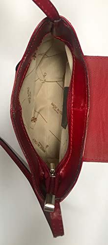 Isabella Crossbody Bag – Small to Medium Structured Italian Leather Purse with Adjustable Strap & Zipper Pockets4