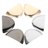 [LIGIGWASH] 6個 高強鉄製ヒールプロテクター ブーツトゥ保護カバー 靴先端補修用 耐摩耗靴保護パーツ 感ある金銀銃色混合デザイン 靴寿命延長