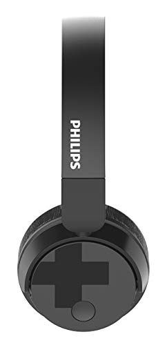 Philips Audio Bass+ BH305 Wireless Bluetooth Active Noise Cancelling Lightweight Stereo Headphones with Up to 18 Hours of Playtime - Black (TAPH305BK)