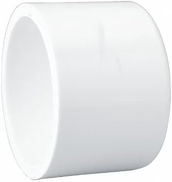 PVC Cap, Socket, 5 in Pipe Size, White, 447050-A