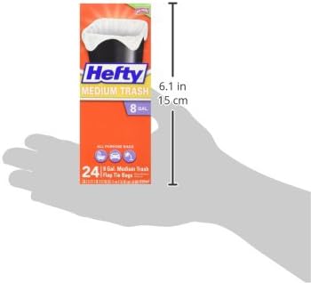 Miniatura 5 de Hefty - Bolsas de basura con amarre de solapa, aroma a lavanda y vainilla dulce, 8 galones, medianas 24 unidades (paquete de 12)